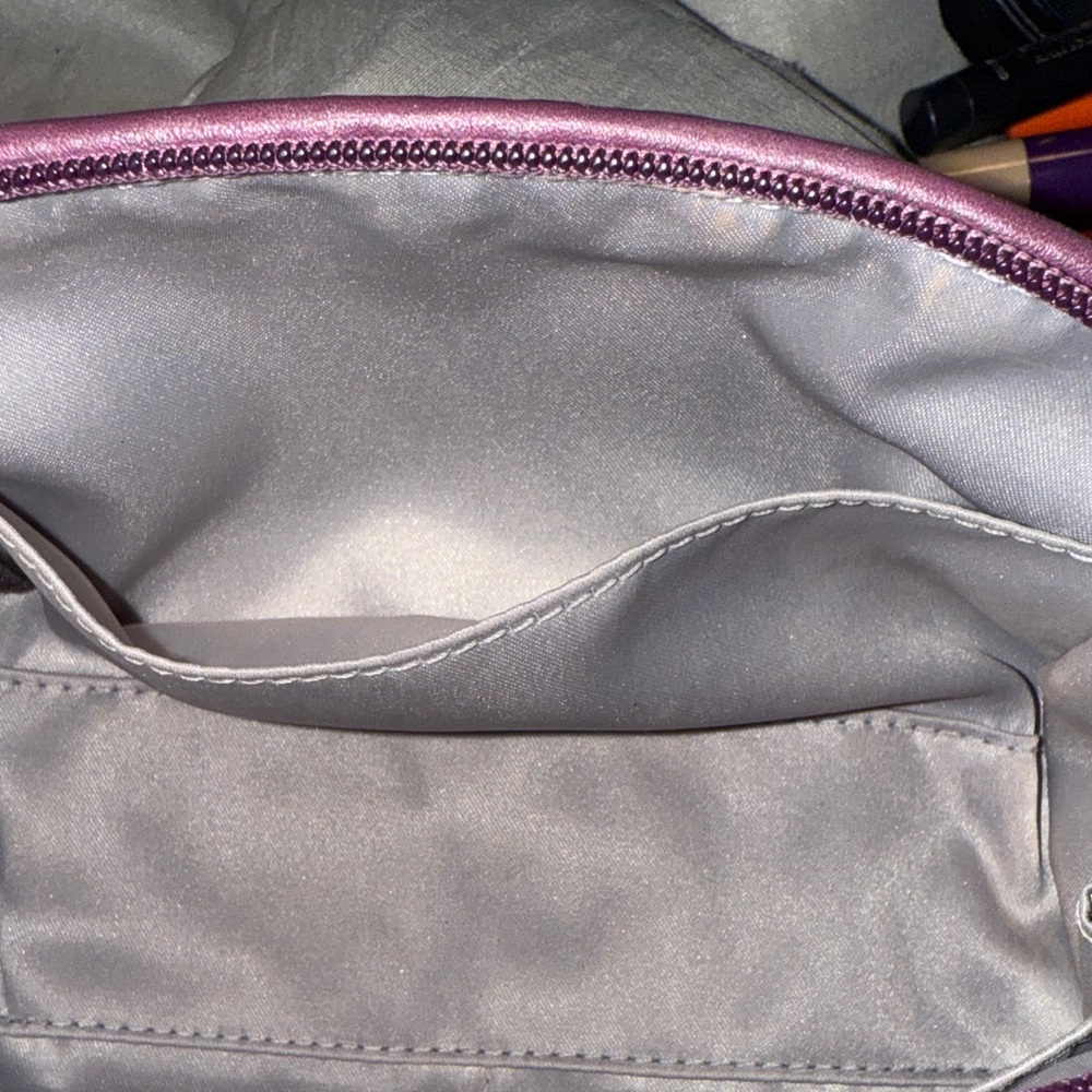 Coach Purple Quilted Cosmetic Bag - Picture 6 of 7